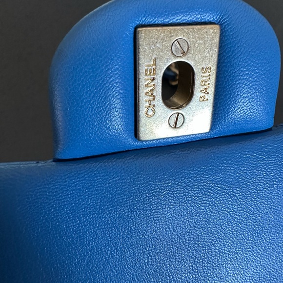 CHANEL ✨ Baby Blue Mini Square Flap Bag - Excelled pre-loved condition - Picture 9 of 14